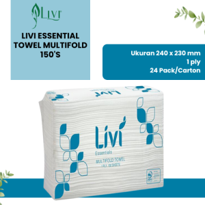 Livi Essential Towel Multifold 150's