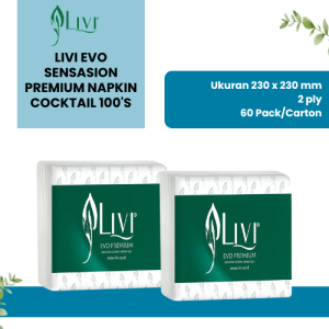 Livi Evo Sensasion Premium Napkin Cocktail 100's