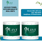Livi Evo Towel Kitchen Maxi 12 Roll 200's