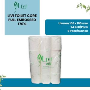 Livi Toilet Core Full Embossed 170's